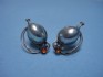 sterling silver earring combined with mother of pearl
