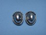 sterling silver earring combined with mother of pearl