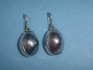 sterling silver earring combined with mother of pearl