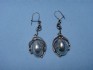 sterling silver earring combined with mother of pearl