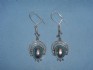 sterling silver earring combined with mother of pearl