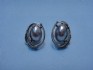 sterling silver earring combined with mother of pearl