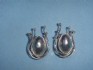sterling silver earring combined with mother of pearl