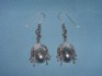 sterling silver earring combined with mother of pearl