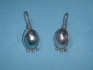 sterling silver earring combined with mother of pearl