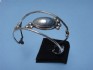 sterling silver bracelet combined with mother of pearl