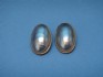 earring combined with mother of pearl and silver 24 K gold dipt