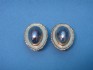earring combined with mother of pearl and silver 24 K gold dipt
