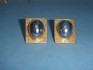 earring combined with mother of pearl and silver 24 K gold dipt