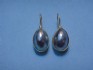 earring combined with mother of pearl and silver 24 K gold dipt