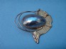 pin combined with mother of pearl and silver 24 K gold dipt