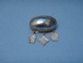 pin combined with mother of pearl and silver 24 K gold dipt