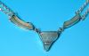 sterling silver necklace with Roman Glass