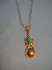 necklace combined with opal & silver 24 K gold dipt