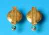 earring combined with opal & silver 24 K gold dipt