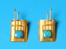 earring combined with opal & silver 24 K gold dipt
