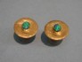 earring combined with opal & silver 24 K gold dipt