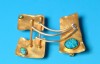 pin combined with opal & silver 24 K gold dipt