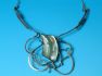 sterling silver necklace with Roman Glass