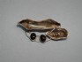 sterling silver pin combined with black onex