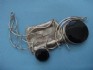 sterling silver necklace combined with black onex