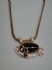 sterling silver necklace combined with black onex