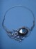 sterling silver necklace combined with hematite
