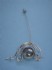 sterling silver pin combined with hematite