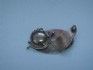 sterling silver pin combined with hematite