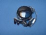 sterling silver pin combined with hematite