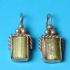 sterling silver earring  with Roman Glass
