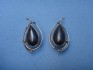 sterling silver earring combined with hematite