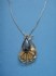necklace combined with hematite & silver 24 K gold dipt