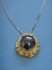 necklace combined with hematite & silver 24 K gold dipt