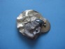 pin combined with hematite & silver 24 K gold dipt