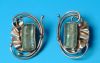 sterling silver earring  with Roman Glass