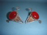 sterling silver earring combined with kornlyan
