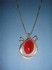 necklace combined with hematite & silver 24 K gold dipt