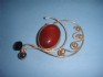 pin combined with kornlyan & silver 24 K gold dipt