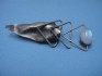 sterling silver pin combined with moonstone