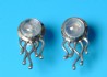 sterling silver earring combined with moonstone