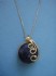 necklace combined with sodulight & silver 24 K gold dipt