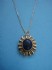 necklace combined with sodulight & silver 24 K gold dipt