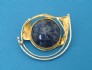 pin combined with sodulight & silver 24 K gold dipt