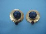 earring combined with sodulight & silver 24 K gold dipt
