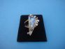 sterling silver ring combined 24 K dipt