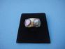 sterling silver ring combined 24 K dipt