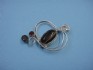 sterling silver pin combined with tiger eye