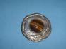 sterling silver pin combined with tiger eye
