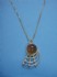 necklace combined with tiger eye & silver 24 K gold dipt